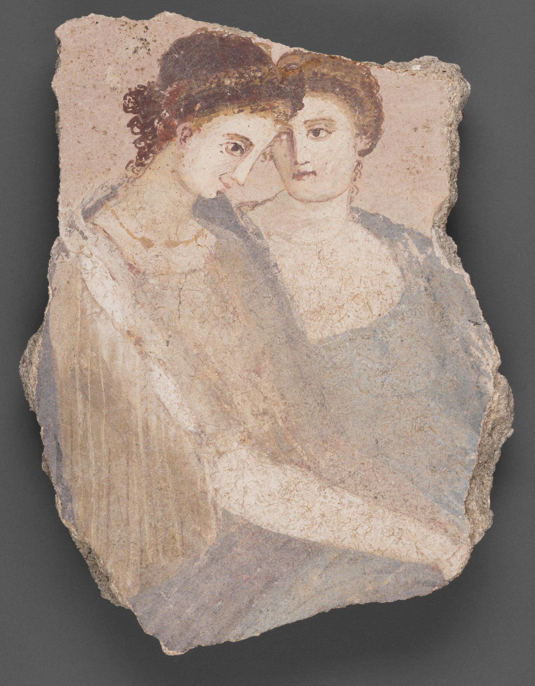 Wall Fragment with Two Women A.D. 1-75