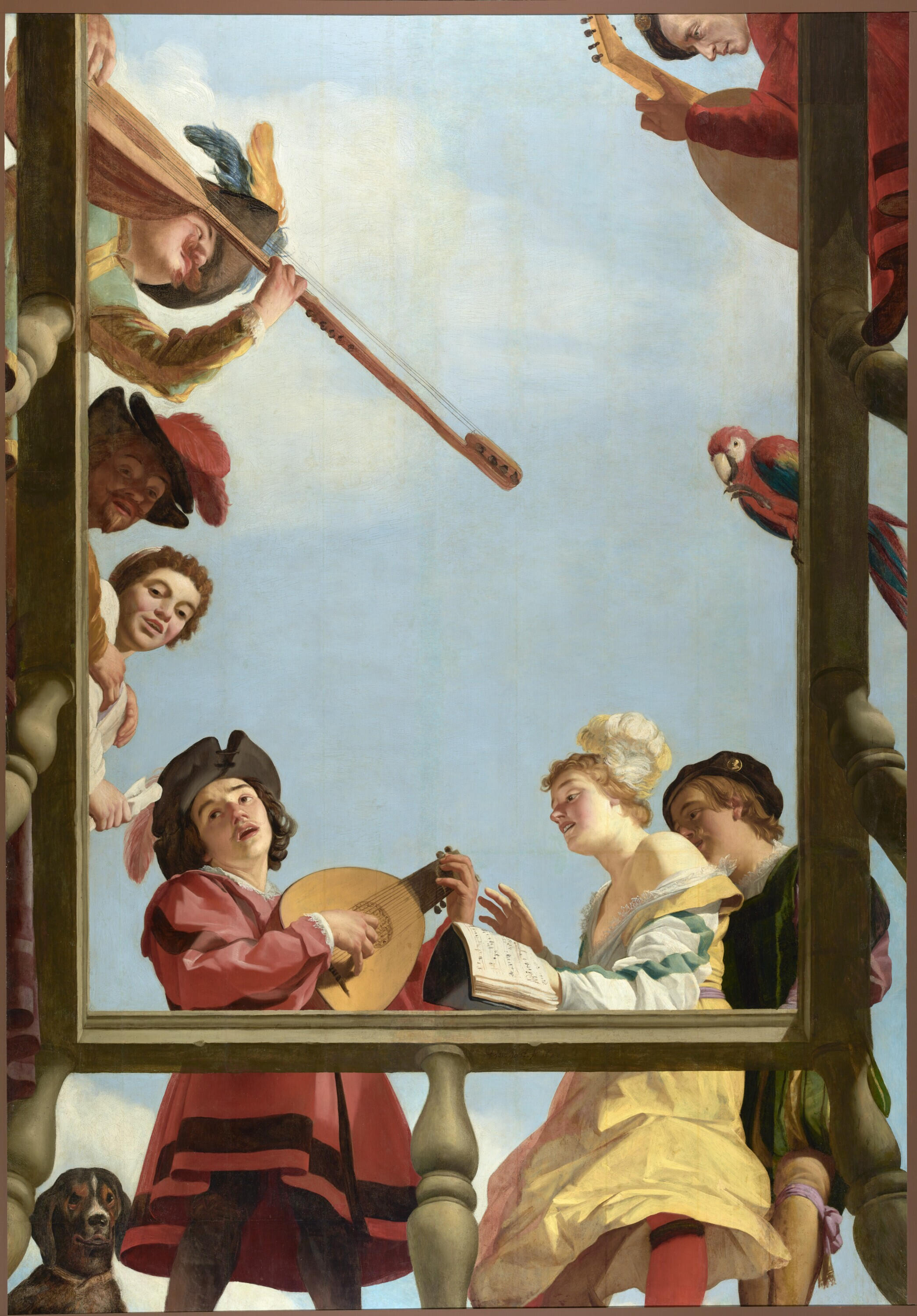 Musical Group on a Balcony 1622 Gerrit van Honthorst (Dutch, 1590 - 1656)
